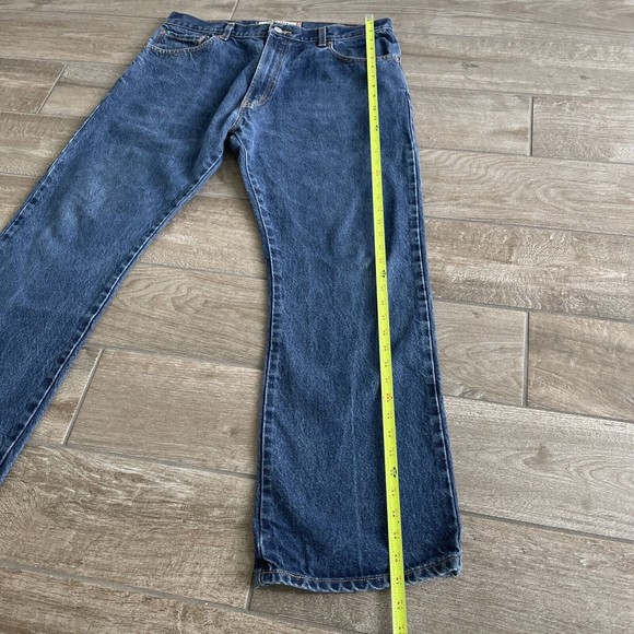 Levis 517 Mens Size 38 Jeans Classic Bootcut Blue Denim Dark Wash Red Tab 38x30 - Picture 6 of 9